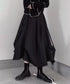 Layered Draped Midi Skirt
